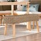 Bali & Pari Denver Modern Bohemian Natural Seagrass and Acacia Wood Accent Bench 243-13533-ZORO - alternate 8